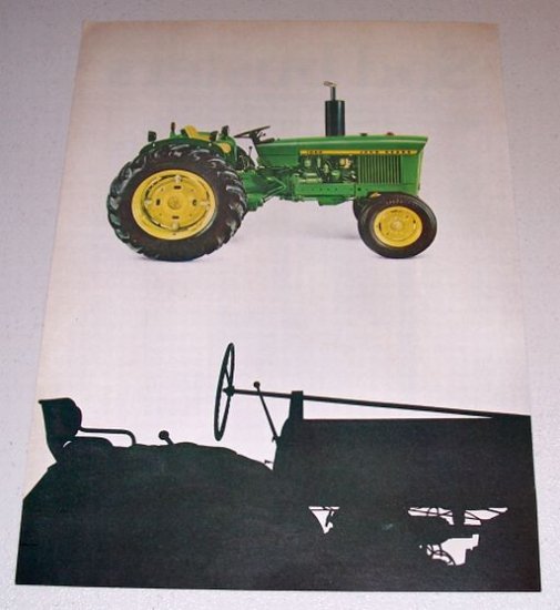 1968 John Deere 1020 Farm Tractor and 95 Combine 4 Page Color Print Ad