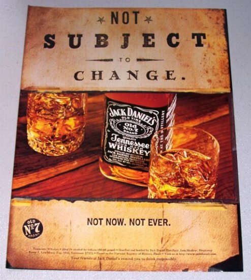 1998 Jack Daniels Tennessee Whiskey Color Print Ad