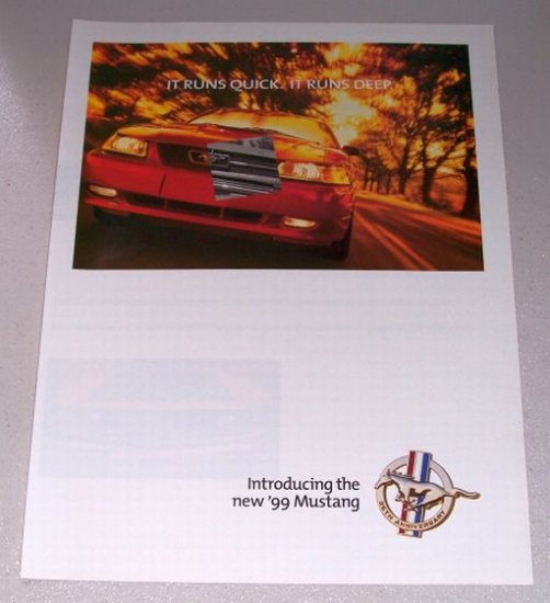 1999 Ford Mustang 4 Page Automobile Color Print Car Ad