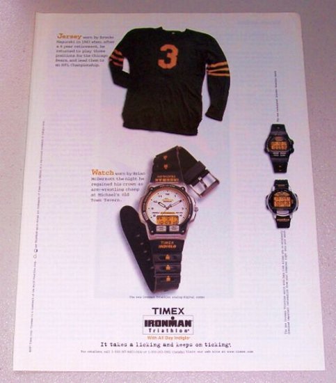 1998 TIMEX Ironman Triathlon Sport Watch Color Print Ad