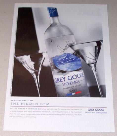 2007 Grey Goose Vodka Color Print Liquor Ad