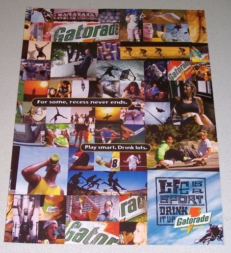 1995 Gatorade Thirst Quencher Color Print Beverage Ad