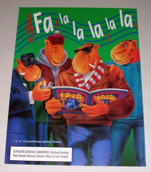 1995 Camel Cigarettes Color Print Art Ad