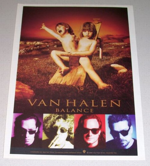1994 Van Halen BALANCE Color Print Music Ad