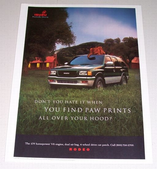 1995 ISUZU Rodeo SUV Color Print Ad