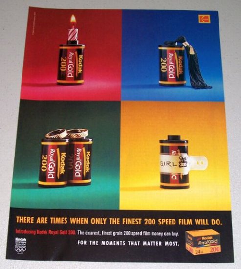 1995 Kodak Royal Gold 200 Camera Film Color Print Ad