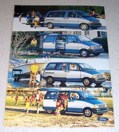 1986 Ford Aerostar Mini Van Color 2 Page Ad