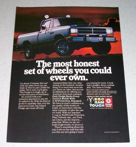 1986 Dodge Power Ram Truck Color Ad