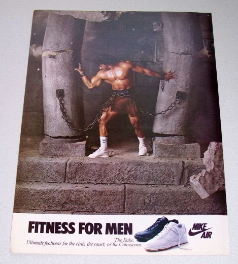 1986 NIKE Air The Rake Shoes Color Footwear Ad