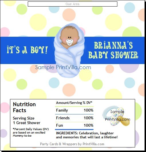 Blue Blanket African Candy Bar Wrapper