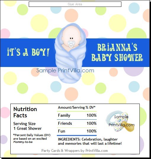 Blue Blanket Candy Bar Wrapper