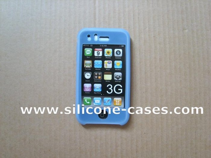 iphone silicone case baby blue