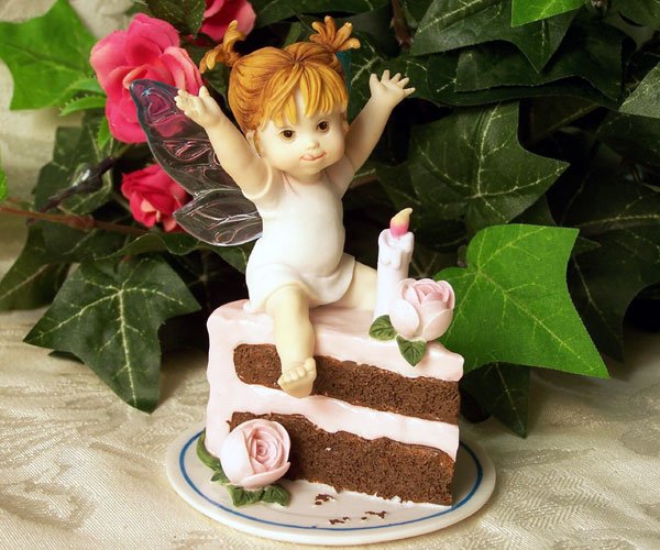 Kitchen Fairy with Birthday Cake