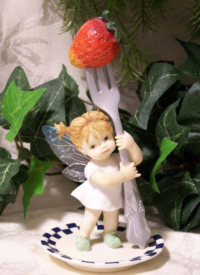 Kitchen Fairy Holding Fork