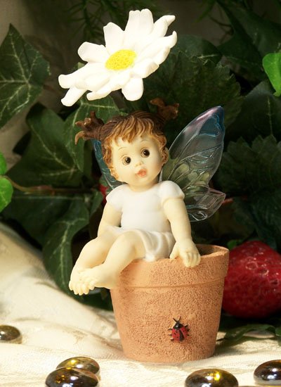 Kitchen Fairy on Sunflower Pot