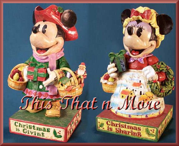 Jim Shore Disney Traditions Holiday Mickey & Minnie