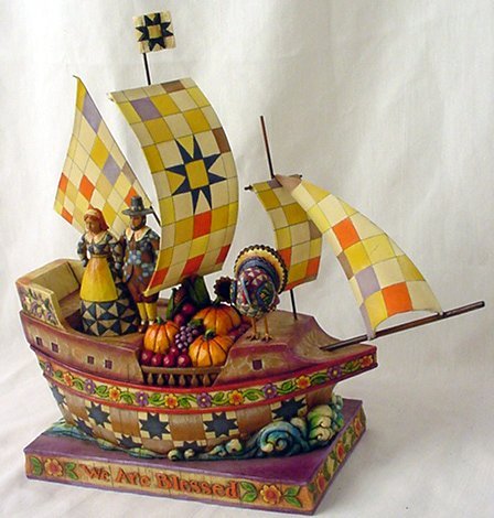 Jim Shore Pilgrim Bountiful Vessel