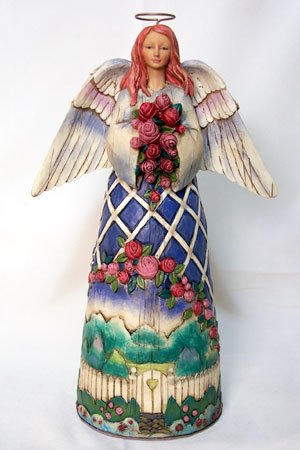 Jim Shore Angel with Rose Bouquet