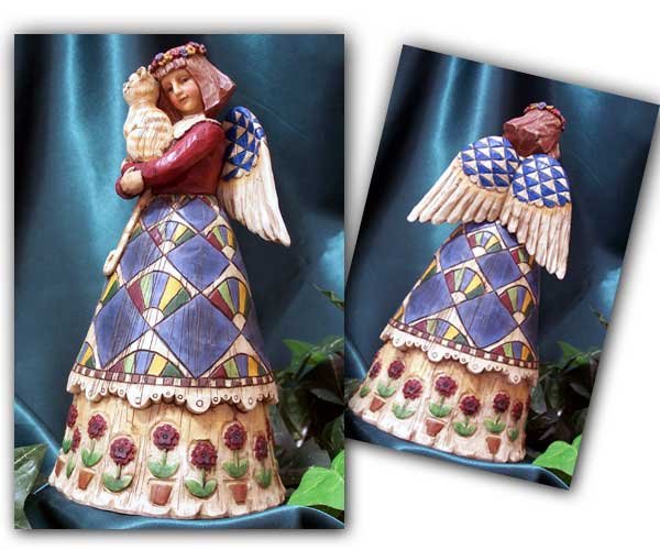 Jim Shore Angel with Cat