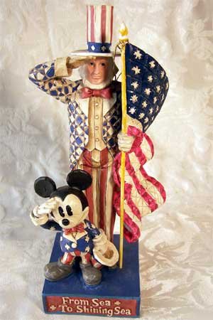 Jim Shore Disney American Originals Mickey & Uncle Sam