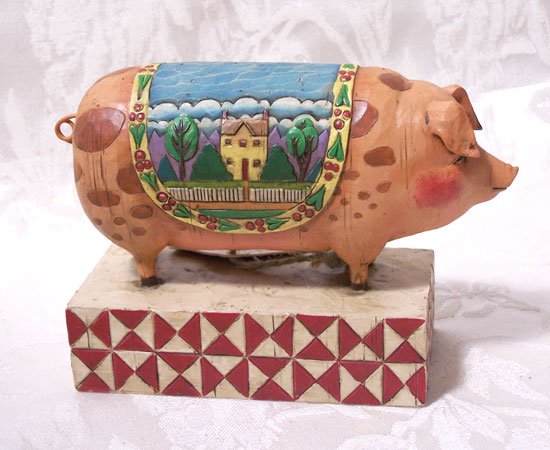 Jim Shore Heartwood Creek Pig