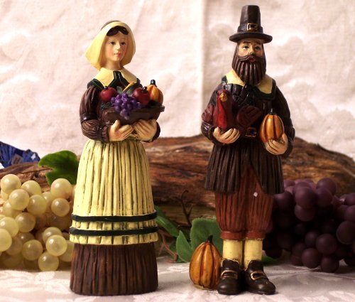 Pilgrim Man & Woman Figures