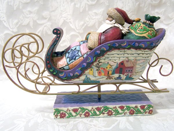 Jim Shore Santa on Sleigh