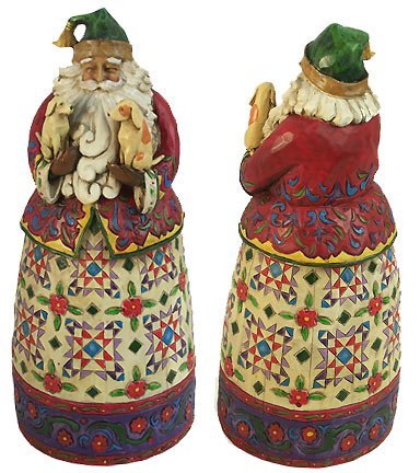 Jim Shore Santa With Dogs
