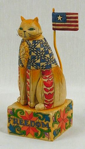 Jim Shore Patriotic Cat