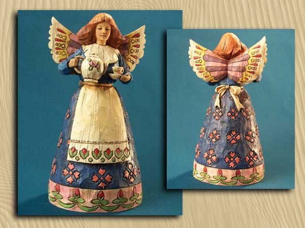 Jim Shore Angel with Teapot