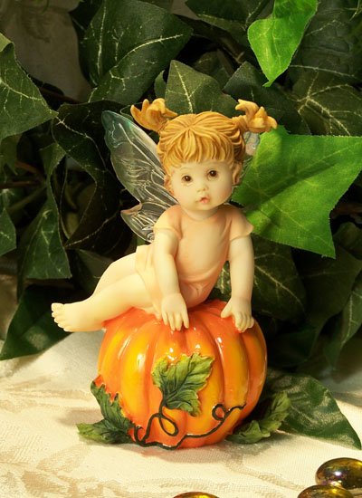 Kitchen Fairy on Pumpkin