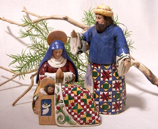 Jim Shore Holy Family 3 Pc Set