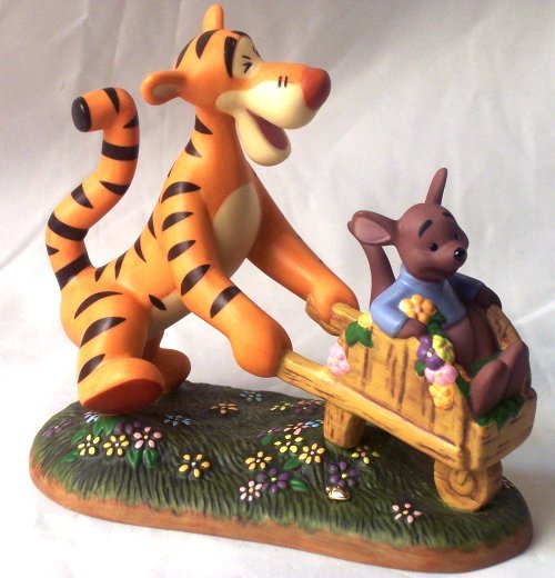 Disney Tigger With Roo in Wheelbarrow