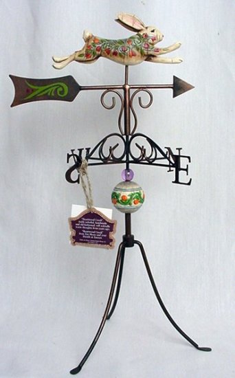 Jim Shore Rabbit Weathervane