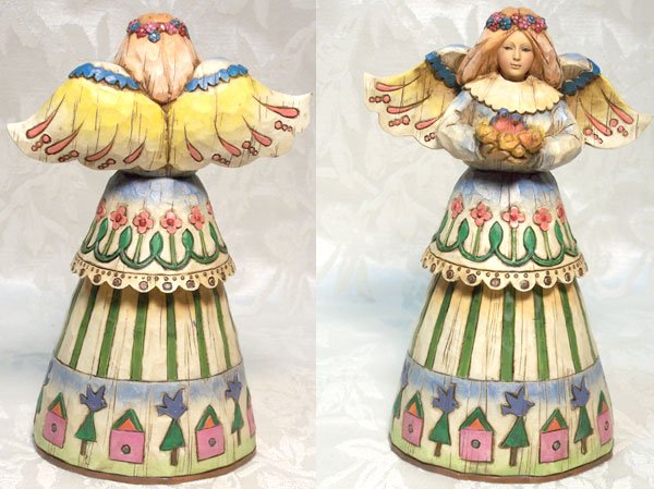 Jim Shore Angel With Bird Nest