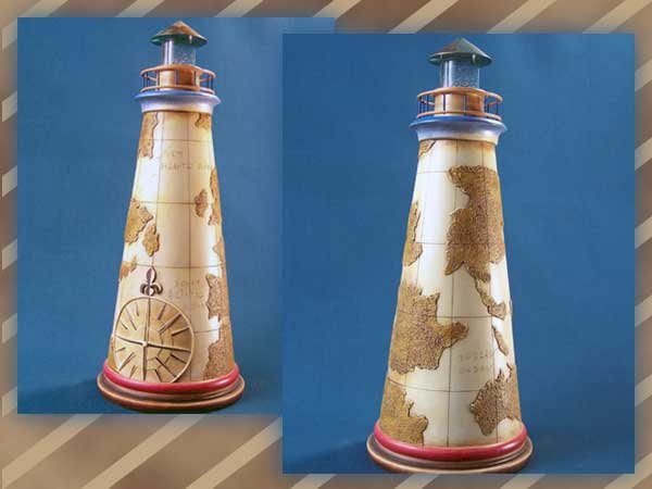 Jim Shore Old Map Lighthouse