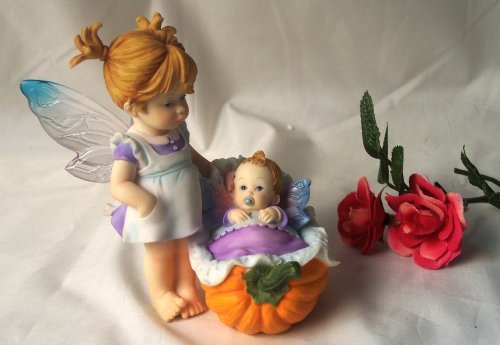 Kitchen Fairy Baby In Pumpkin