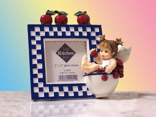 Kitchen Fairy Bowl of Cherries Photo Frame