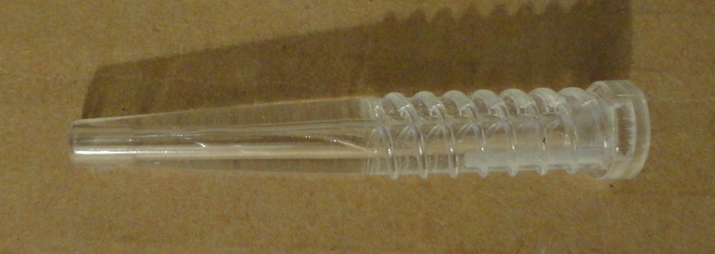 STAR TREK TOS PHASER PROP ACRYLIC EMITTER TIP WITH HOLE. NEEDS TO BE MODIFIED