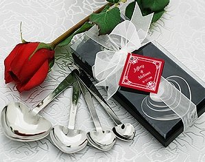Heart Measuring Spoon Wedding Favors