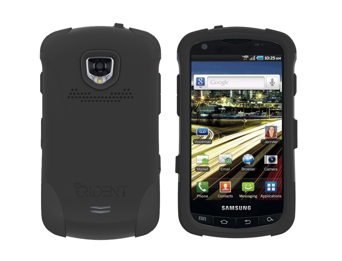 TRIDENT Black AEGIS Case for Samsung DROID CHARGE i510 Hybrid SKIN + HARD Cover + Screen Protector