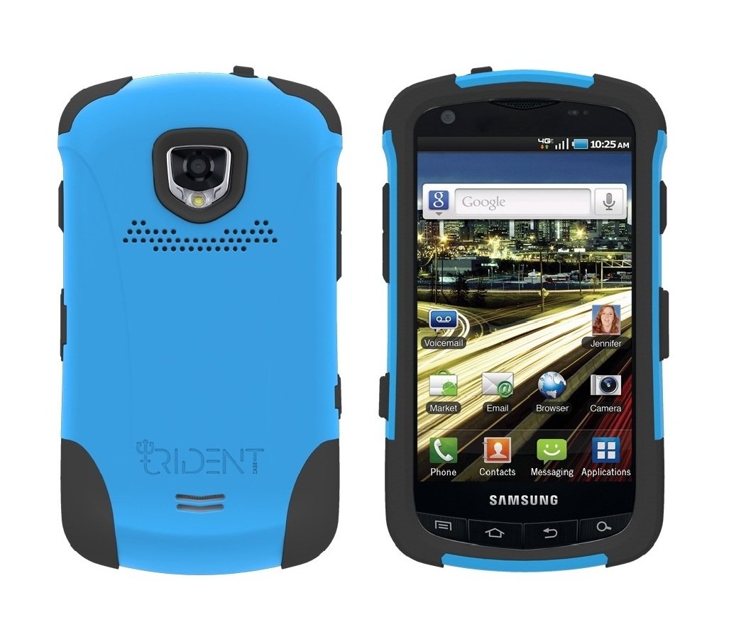 TRIDENT Blue AEGIS Case for Samsung DROID CHARGE i510 Hybrid SKIN + HARD Cover + Screen Protector