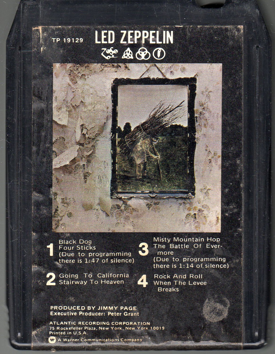 Led Zeppelin Led Zeppelin IV ZOSO 1974 ATLANTIC SOLD 8track tape