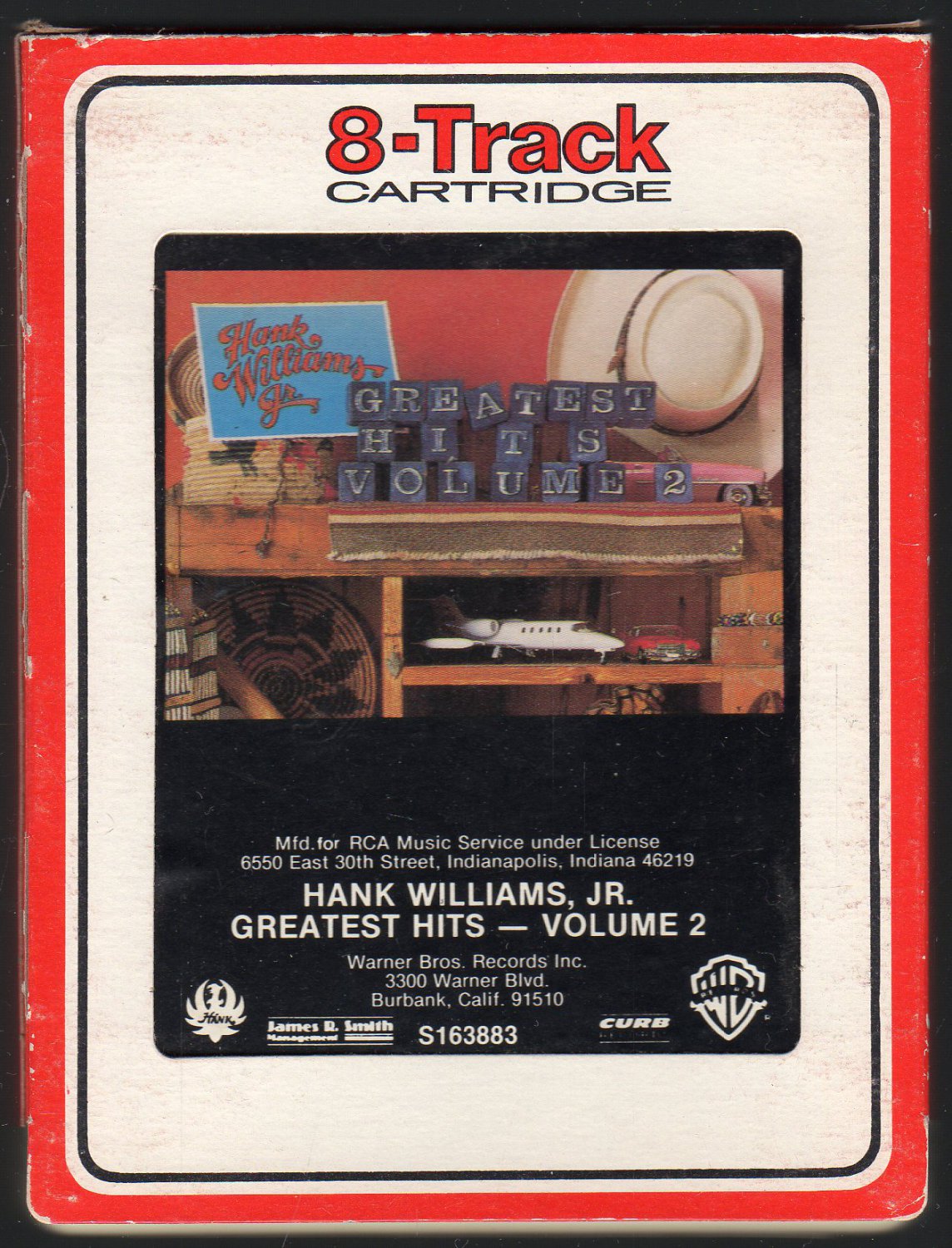 Hank Williams Jr Greatest Hits Vol Rca Wb A F Track Tape