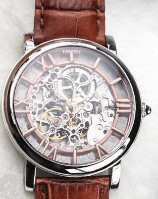 Fiber - Carved Rose Gold Roman Automatic (FB8002-02-32S)