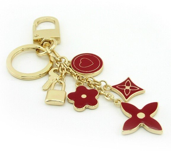 Keychain + Fashion Bag Charms -- Trendy Red