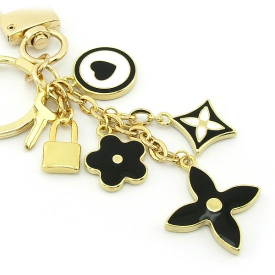 Keychain + Fashion Bag Charms -- Cold Black