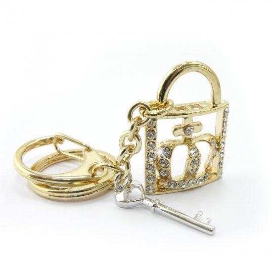 Keychain -- Fashion Bag "Lock" Charms