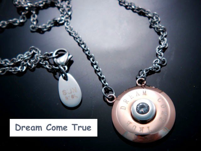 Dream Come True Stainless Steel Zircon Necklace