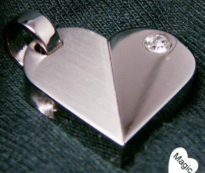 Magic Heart Stainless Steel Necklace with Swarovski Crystal